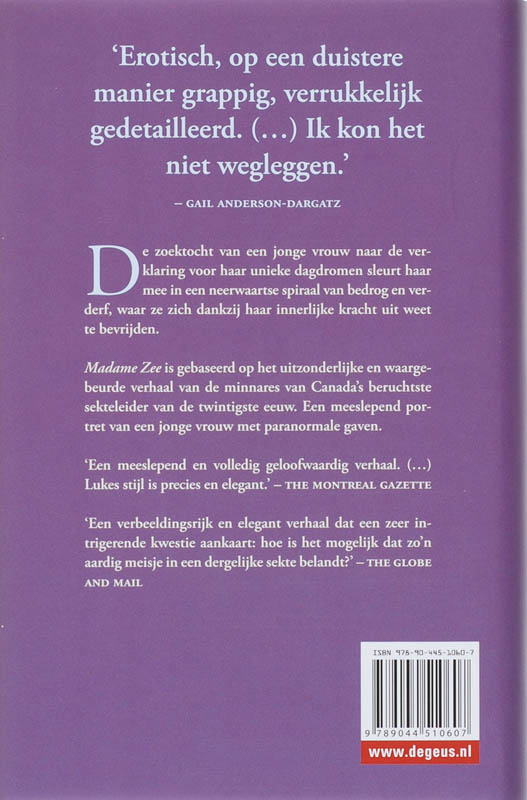 Madame Zee achterkant