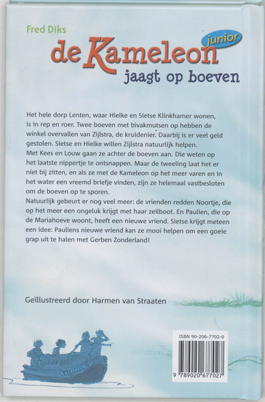 De kameleon jaagt op boeven / De Kameleon junior achterkant