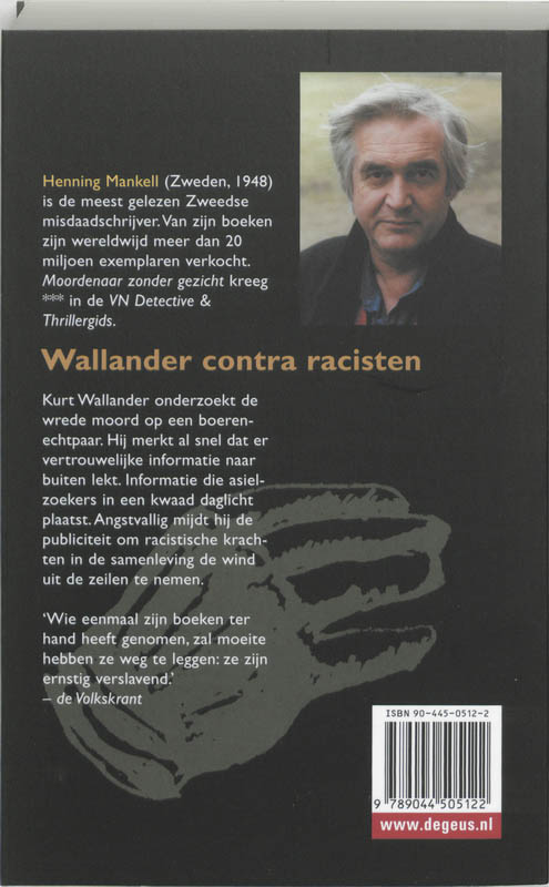 Moordenaar zonder gezicht / De Geus Spanning achterkant