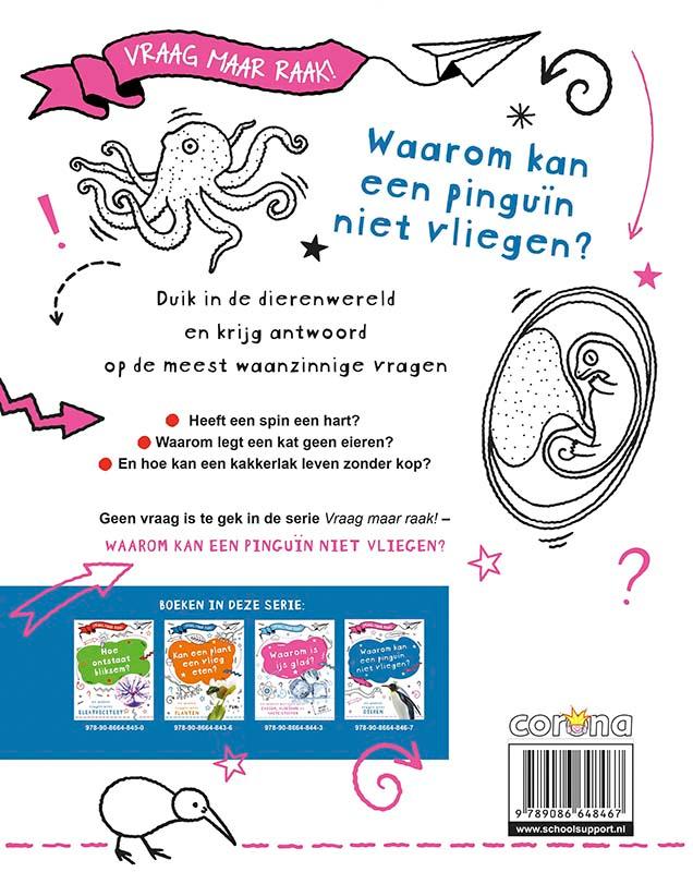 Waarom kan een pinguïn niet vliegen? / Vraag maar raak! achterkant