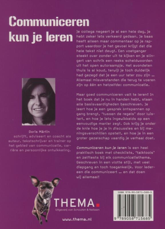 Communiceren kun je leren achterkant