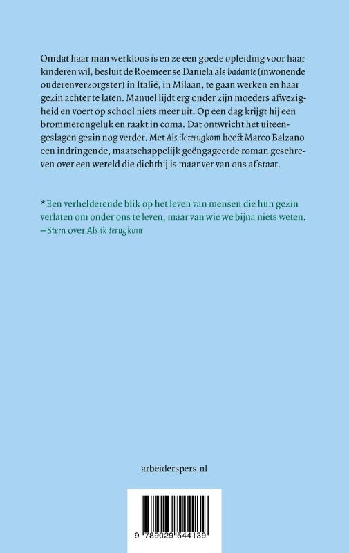 Als ik terugkom achterkant