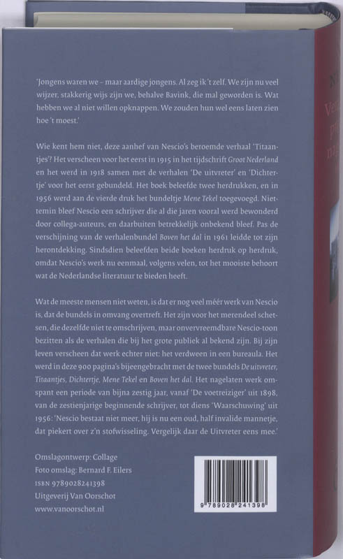 Verzameld proza en nagelaten werk achterkant