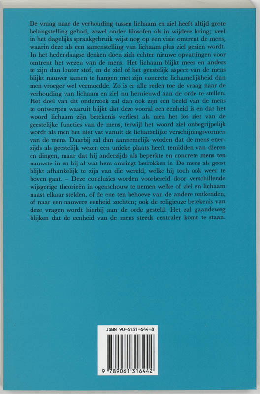 Lichaam, ziel, geest / Collectie Labyrint achterkant