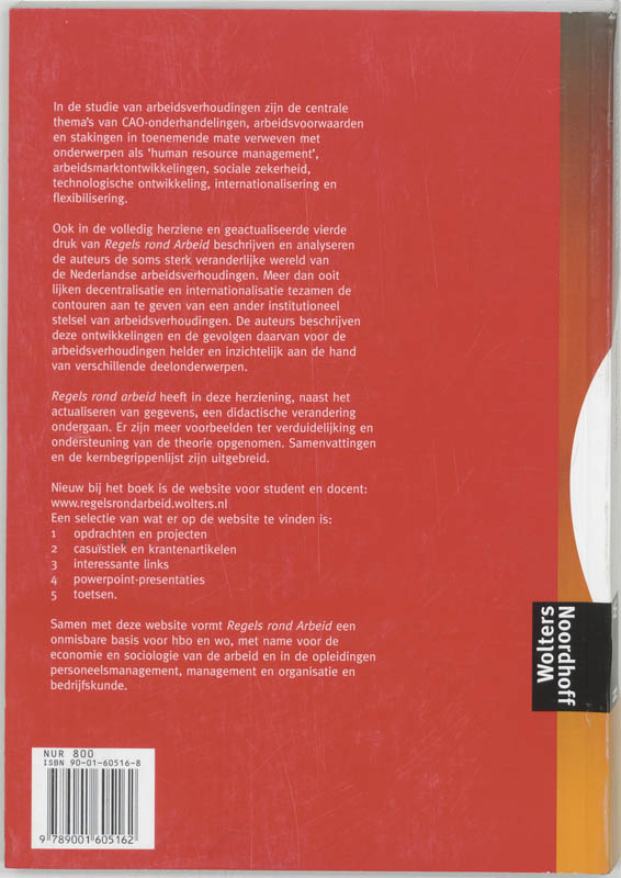 Regels rond arbeid achterkant