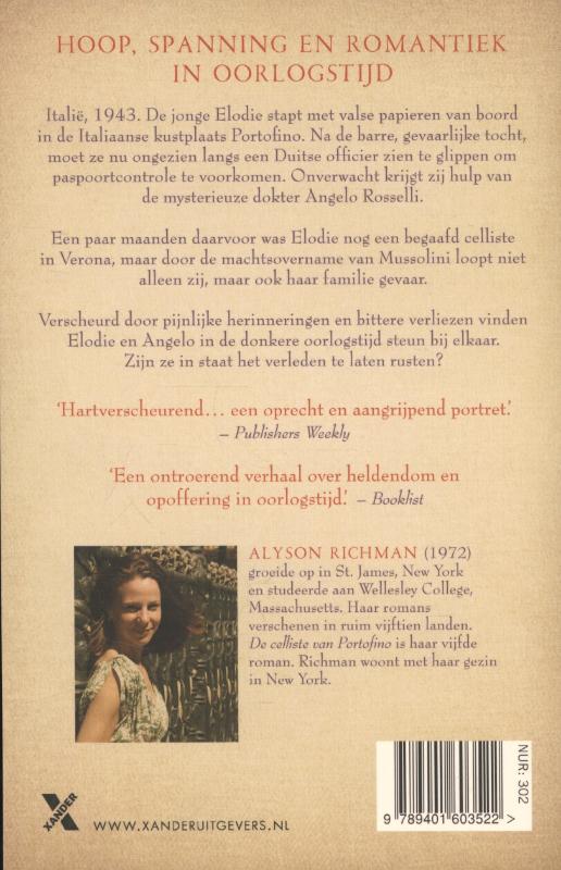 De celliste van Portofino achterkant