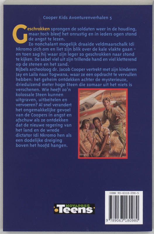 Het geheim van de steen in de woestijn / Cooper kids avonturen verhalen / 5 achterkant