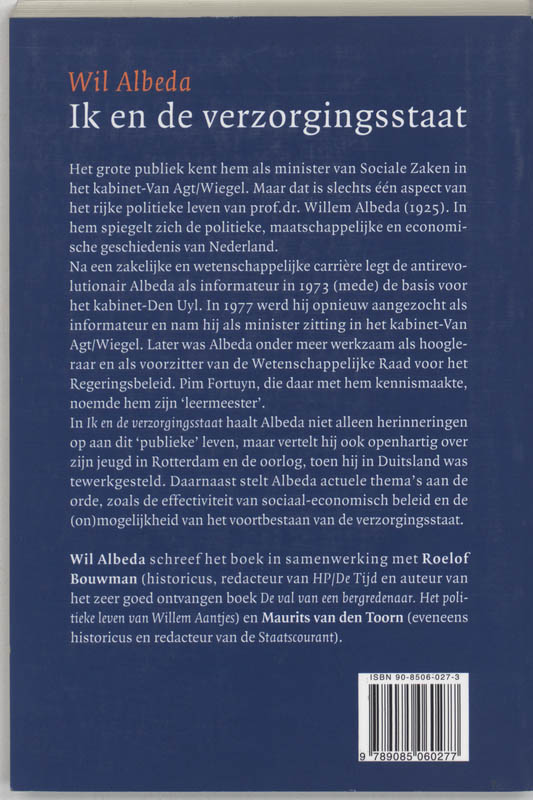 Ik En De Verzorgingsstaat achterkant