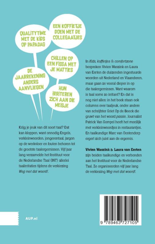 Kids, koffietjes, comfortzone achterkant