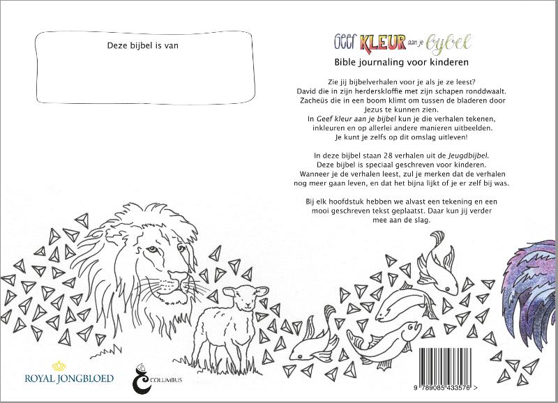 Geef kleur aan je bijbel achterkant