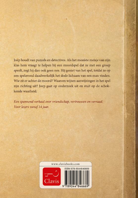 Moordspel achterkant