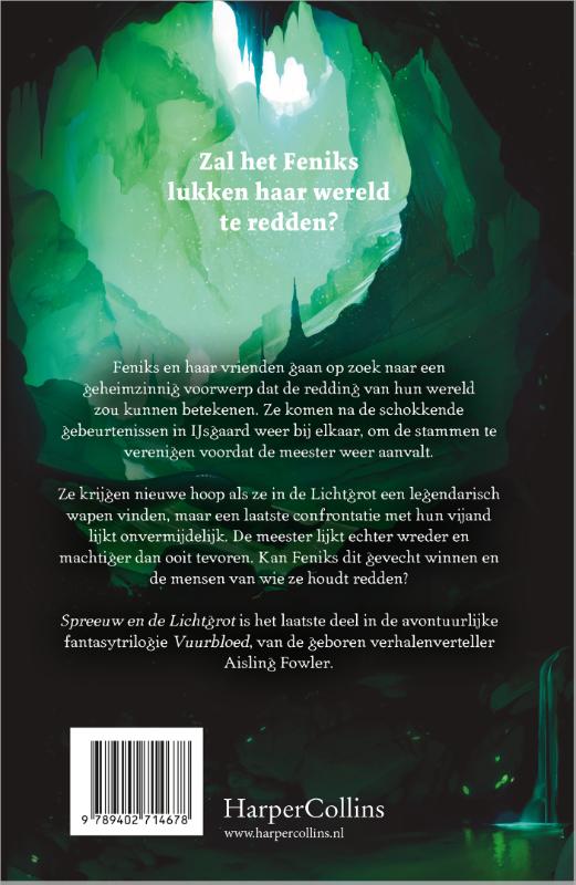 Spreeuw en de Lichtgrot / Vuurbloed / 3 achterkant