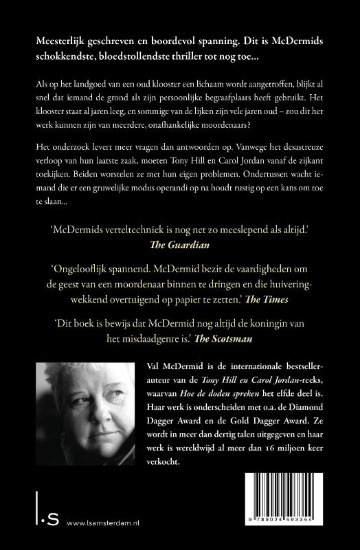Hoe de doden spreken / Tony Hill / 11 achterkant