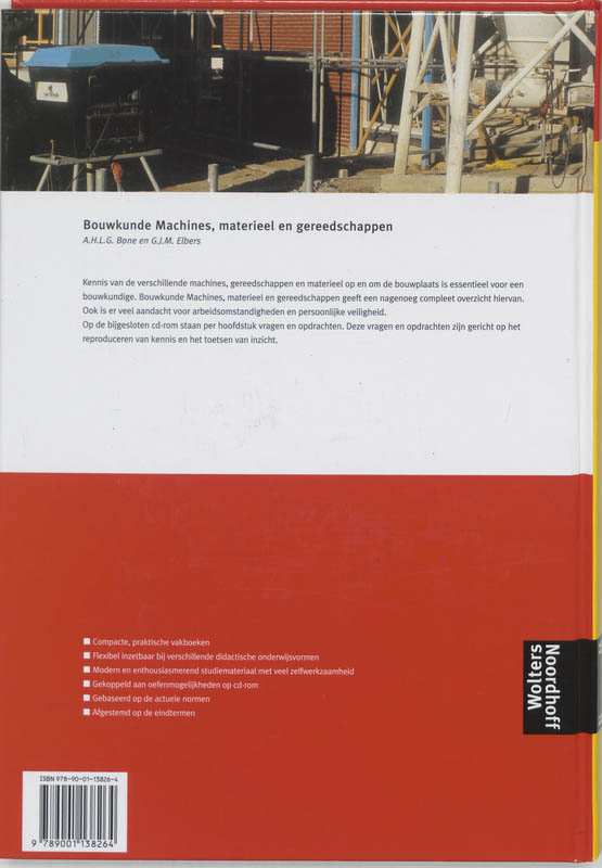 Bouwkunde BVE  -   Machines, materieel en gereedschappen achterkant