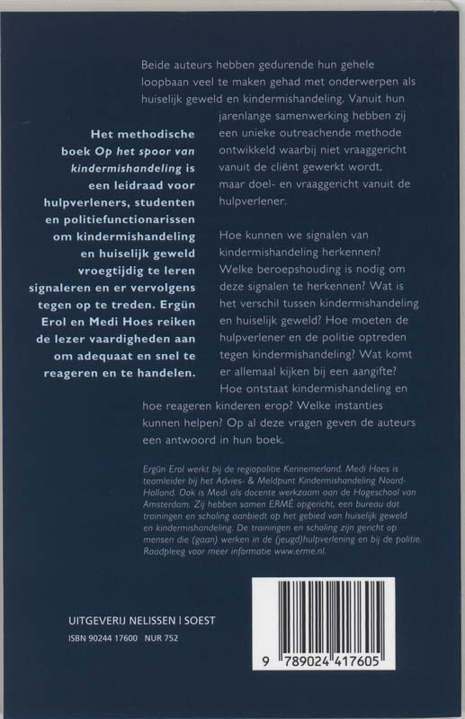 Op het spoor van kindermishandeling / PM-reeks achterkant