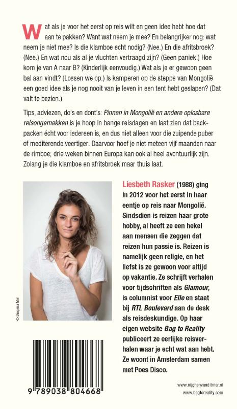 Pinnen in Mongolië en andere oplosbare reisongemakken achterkant