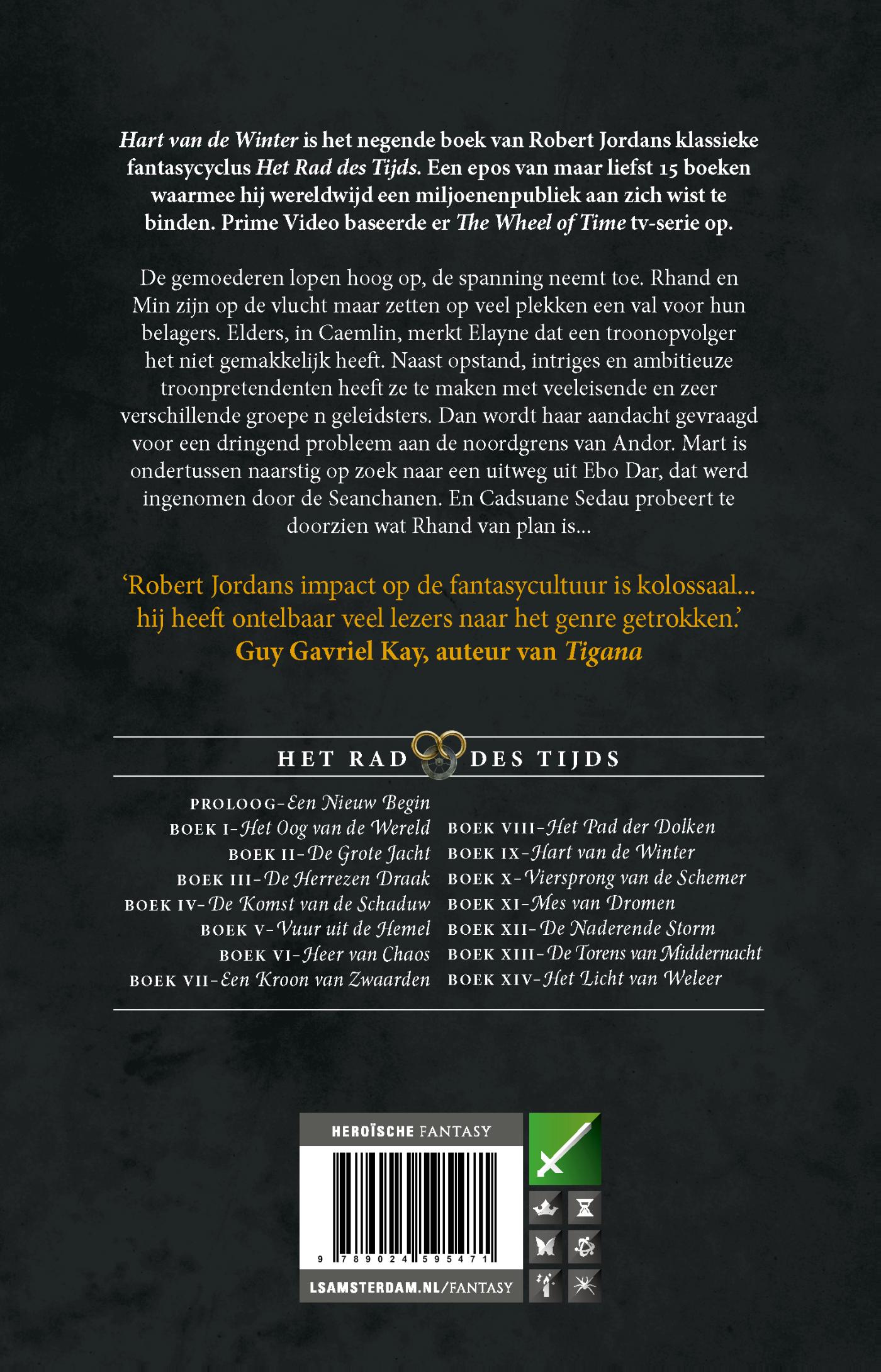 Hart van de Winter / Het Rad des Tijds / 9 achterkant