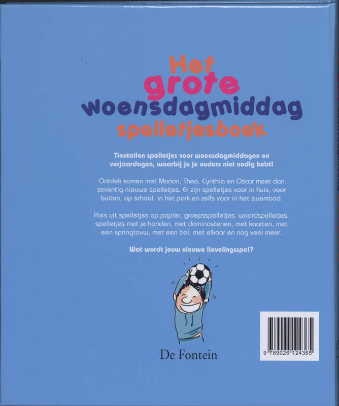 Het Grote Woensdagmiddag Spelletjesboek achterkant