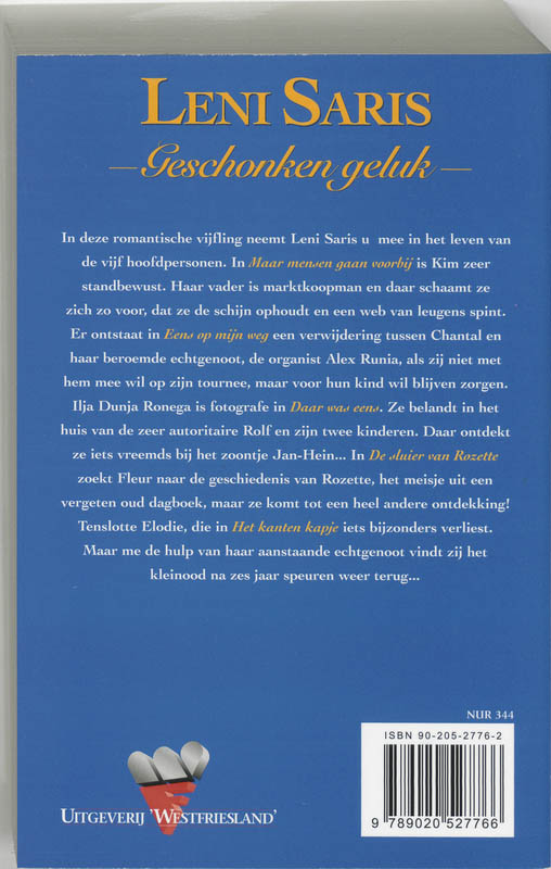 Geschonken Geluk achterkant