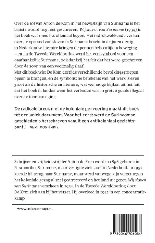 Wij slaven van Suriname achterkant