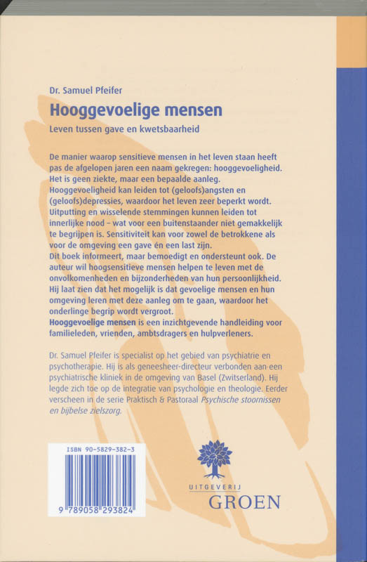 Hooggevoelige mensen / Praktisch & pastoraal achterkant