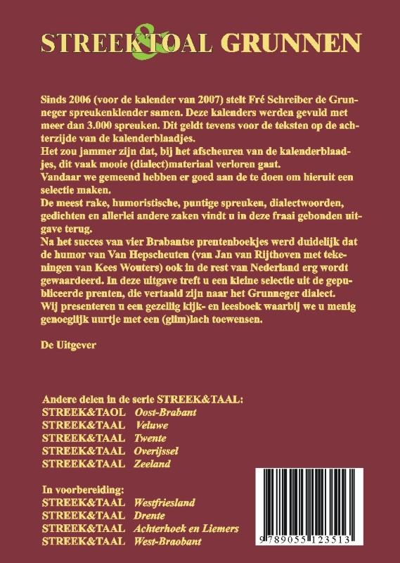Streek & Taal  -   Grunnen achterkant