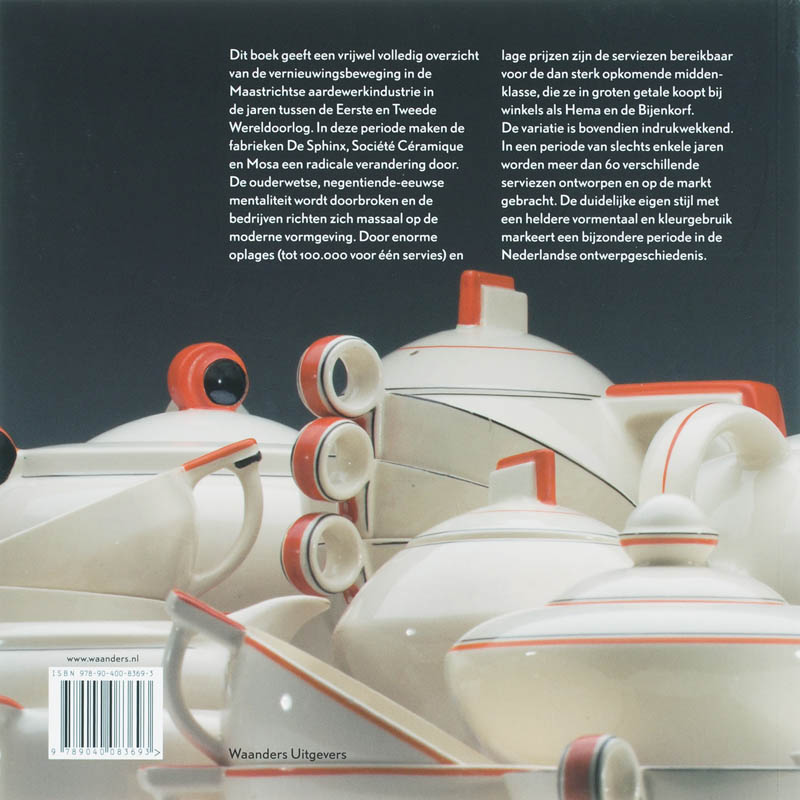 Maastrichtse serviezen 1917-1937 achterkant