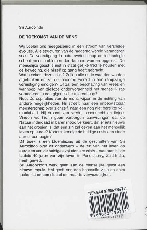 Toekomst Van De Mens achterkant