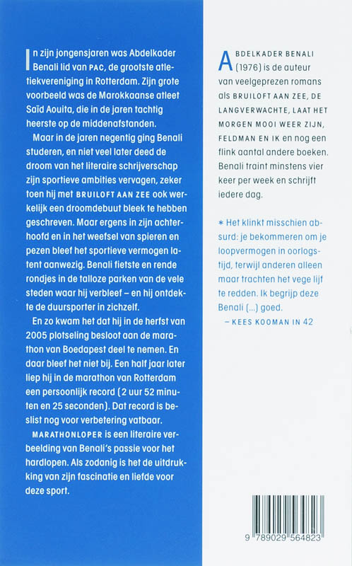 Marathonloper achterkant