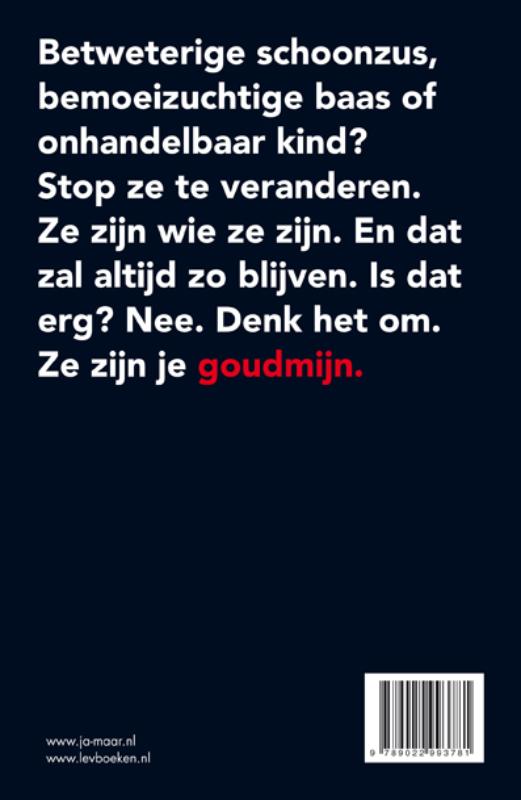 Ik ben oké jij bent een sukkel achterkant