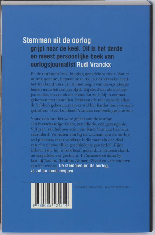 Stemmen uit de oorlog achterkant