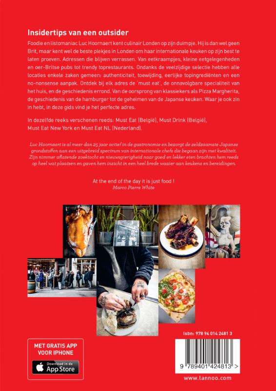 Must Eat Londen - Nederlandse versie achterkant