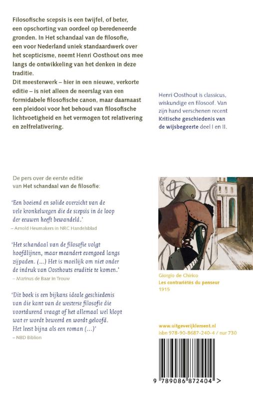 Het schandaal van de filosofie achterkant