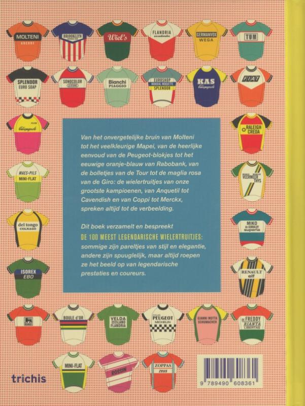 De 100 meest legendarische wielertruitjes achterkant