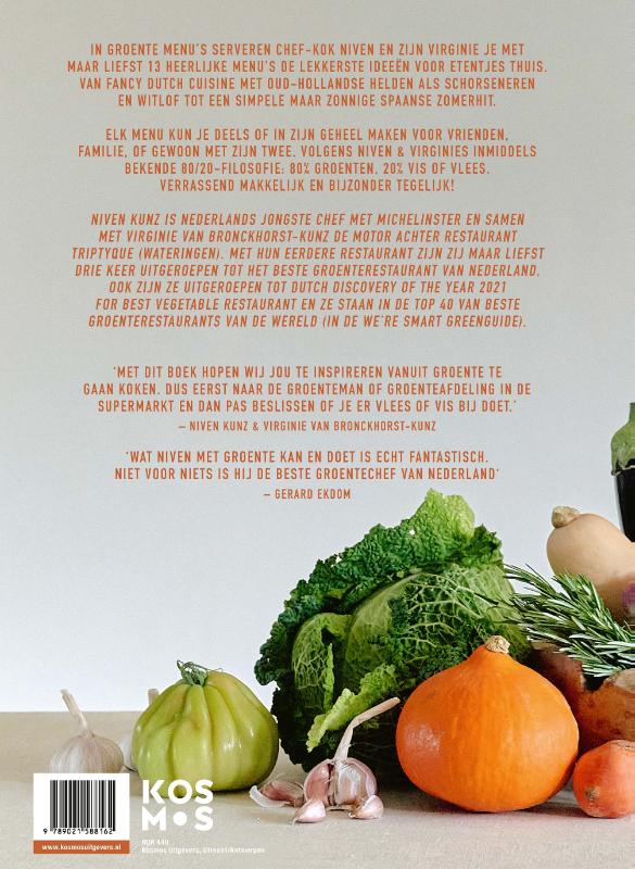 Groente Menu's achterkant
