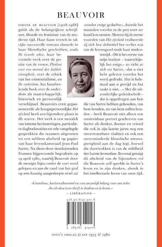 Het afscheid / Collectie Labyrint achterkant