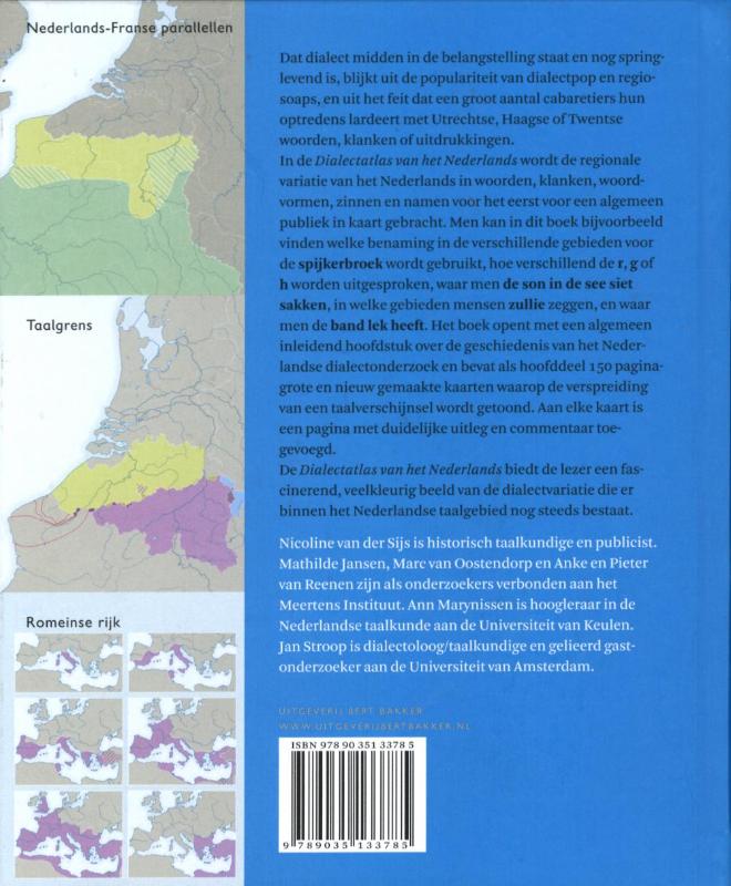 Dialectatlas van het Nederlands achterkant