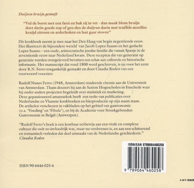 Suasso's kookrecepten achterkant