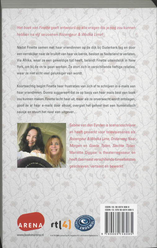 Boek Van Finette achterkant