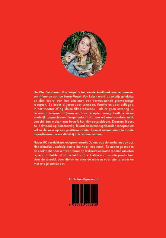 De vier seizoenen van Vogel achterkant