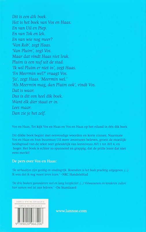 Het dikke boek van Vos en Haas achterkant