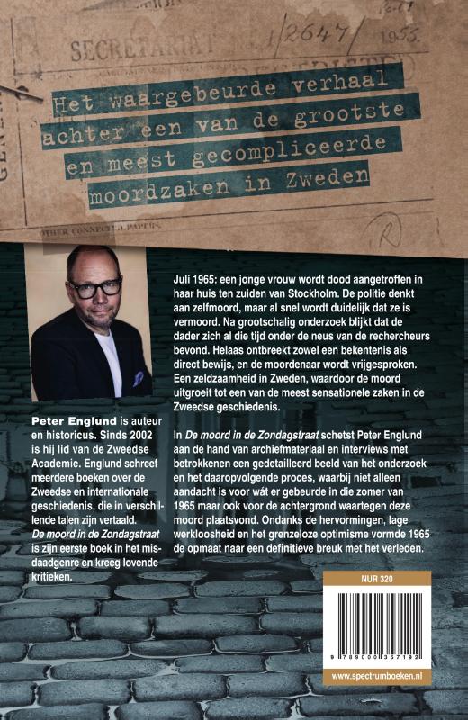 De moord in de Zondagstraat achterkant