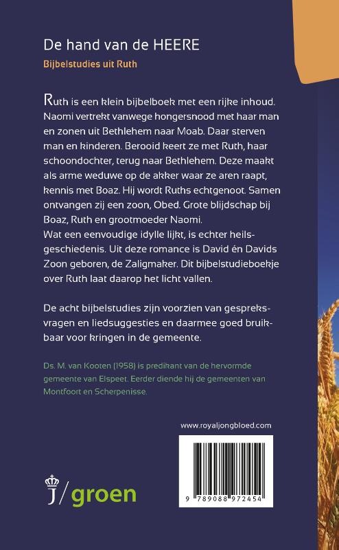 De hand van de Heere / Artios Bijbelstudies achterkant