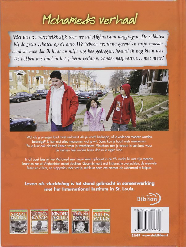 Leven als vluchteling / Levensecht achterkant