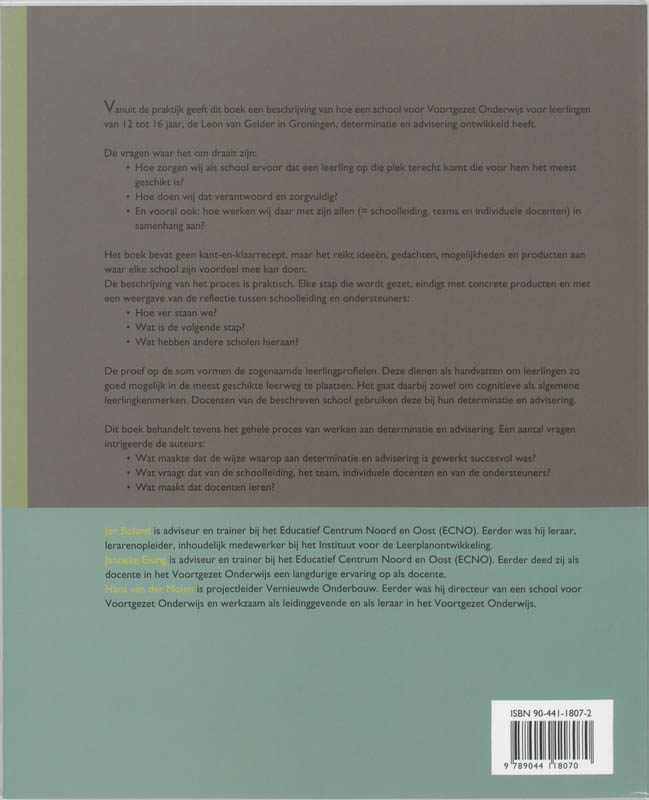 Op weg naar leerlingprofielen achterkant