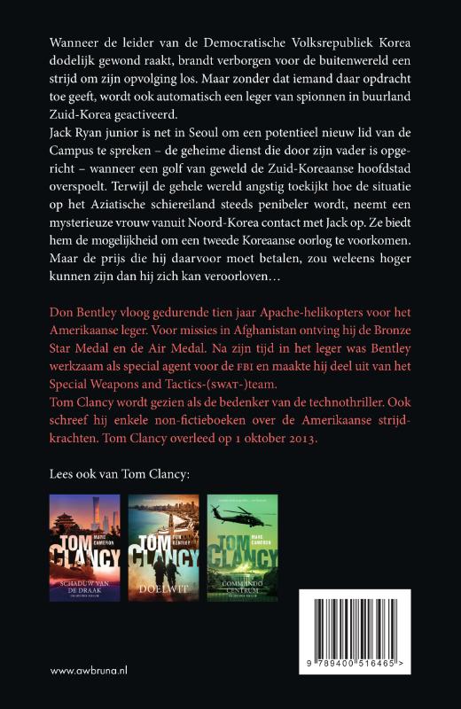 Tom Clancy Nul uur / Jack Ryan / 33 achterkant