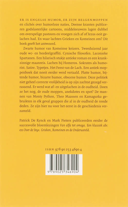 Komt Een Griek Bij De Dokter achterkant