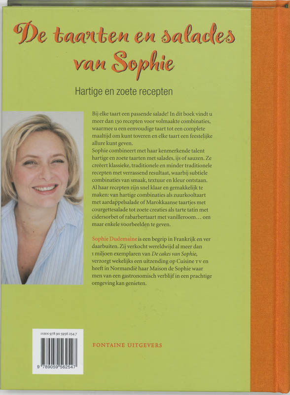 De Taarten En Salades Van Sophie achterkant