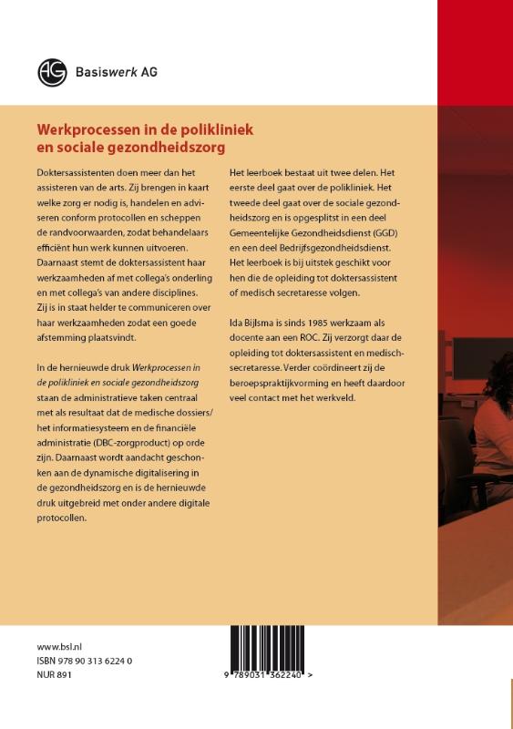 Werkprocessen in de polikliniek en sociale gezondheidszorg / Basiswerk AG achterkant