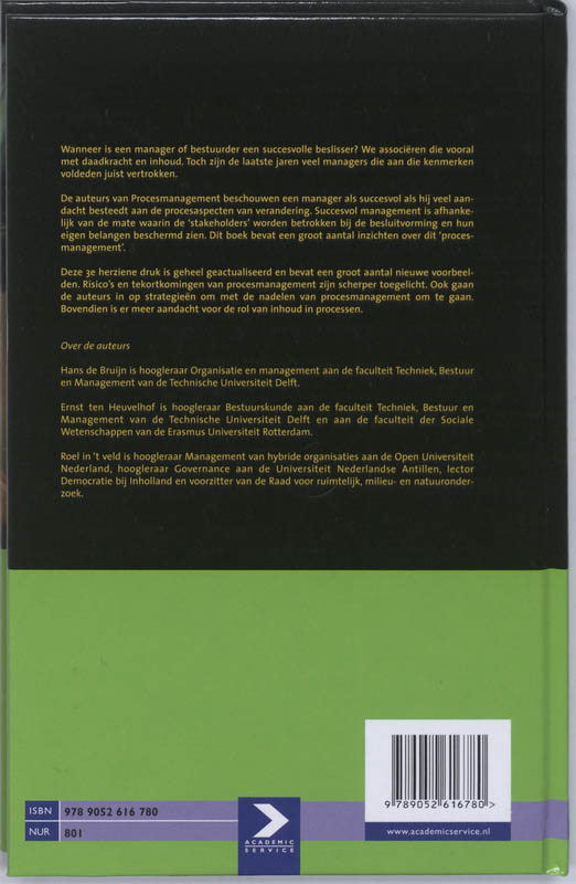 Procesmanagement achterkant